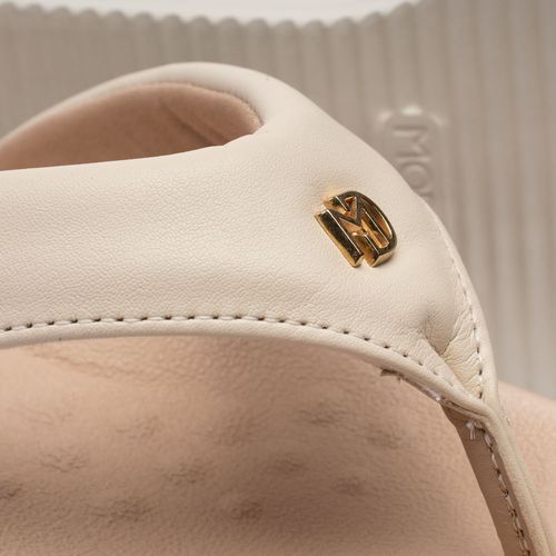 Chinelo Feminino Modare Flatform Tira de Dedo Larga Creme