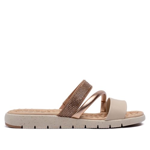 Tamanco Feminino Modare Três Tiras Nude/bege