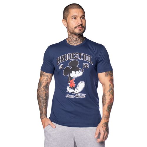 Camiseta Brook Sthil Masculina Over Surf Mickey Mau Humorado Marinho