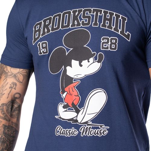 Camiseta Brook Sthil Masculina Over Surf Mickey Mau Humorado Marinho