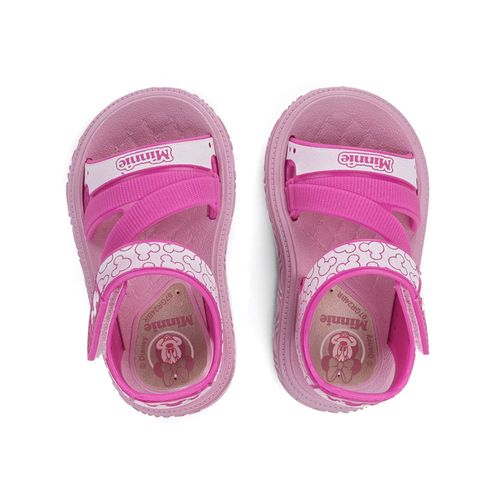 Sandália Infantil Grendene Baby Minnie Disney Car Rosa