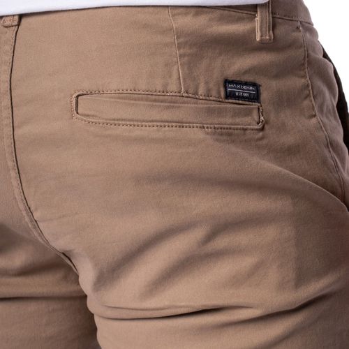 Bermuda de Sarja Masculina Max Denim Caqui
