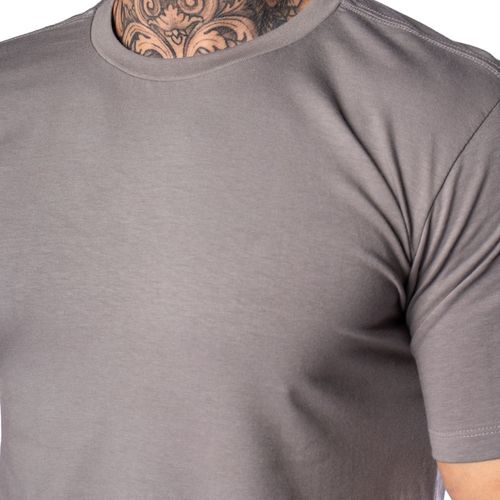 Camiseta Masculina Nico Boco Básica Lisa Cinza