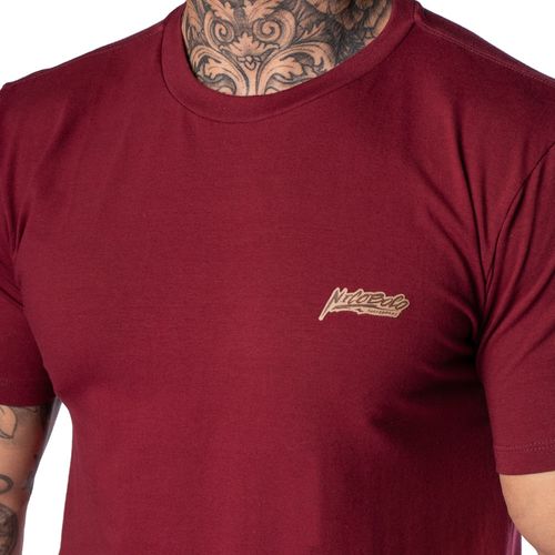 Camiseta Masculina Nicoboco Básica Surfboards Vinho
