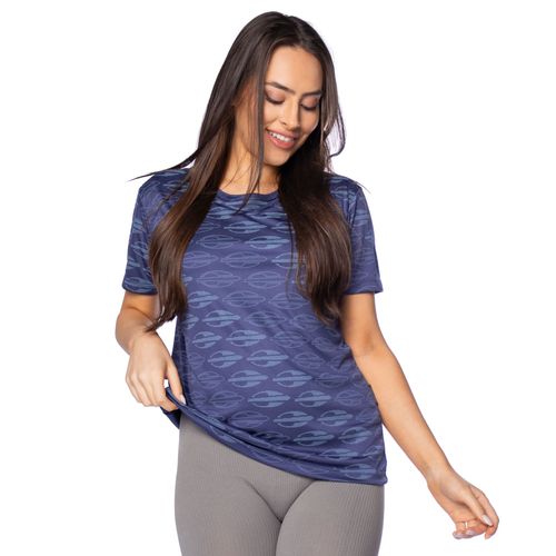 Camiseta Feminina Mormaii Esportiva Estampada Marinho