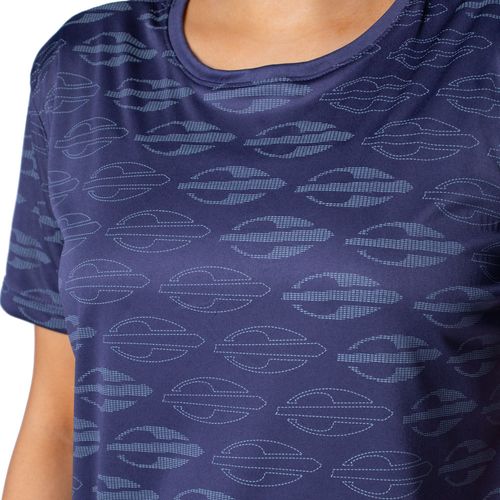 Camiseta Feminina Mormaii Esportiva Estampada Marinho