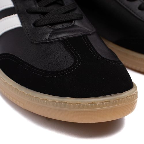 Tênis Feminino Via Marte Detalhe Lateral Preto
