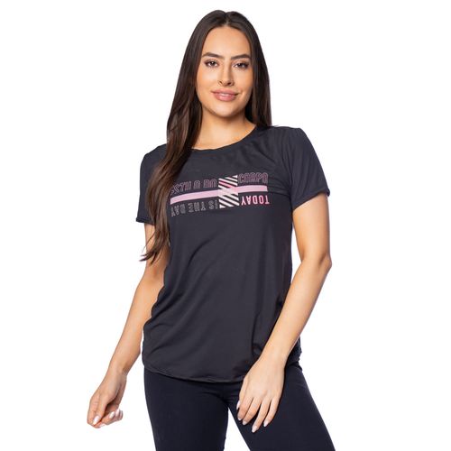 Blusa Feminina Estilo do Corpo Fit Line Preto