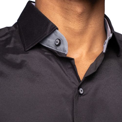 Camisa Masculina Amil Ultron Manga Curta Preto