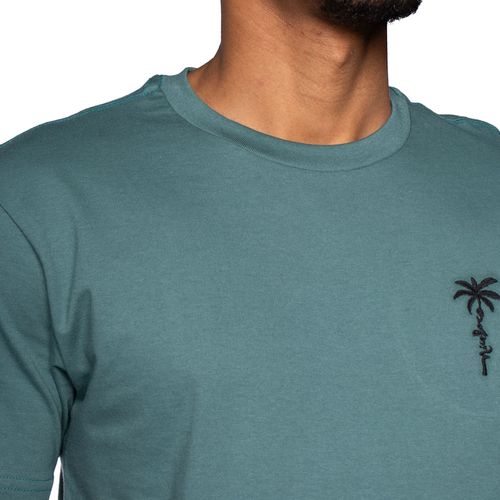 Camiseta Masculina Nicoboco Básica Bordada Verde