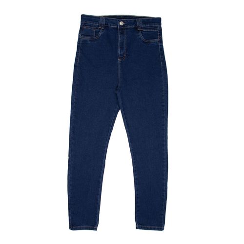 Calça Jeans Feminina Sawary Plus Size Cigarrete Lisa Azul