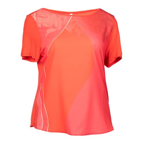 Blusa Feminina Cativa Plus Size Leve e Estampada Vermelha