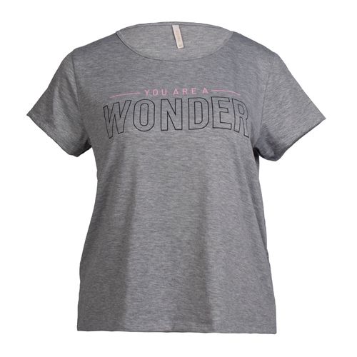 Blusa Feminina Rechsul Plus Size Wonder Cinza