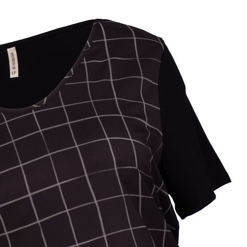 Blusa Feminina Habana Plus Size Leve e Estampada Preta