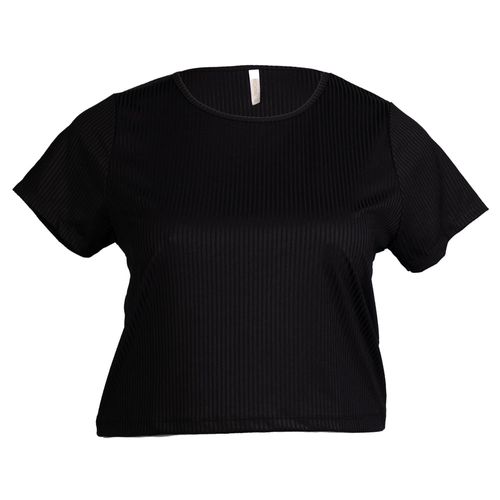 Blusa Feminina Rechsul Plus Size Canelada Preta