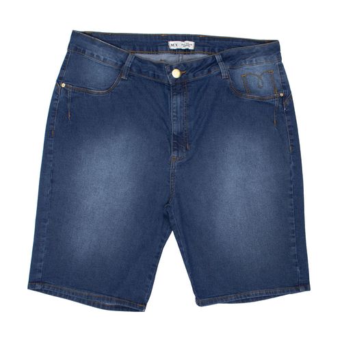 Bermuda Jeans Feminina Max Denim Plus Size Up Curvy Azul