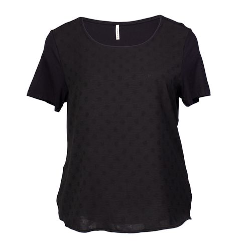 Blusa Feminina Habana Plus Size Leve com Textura Preta