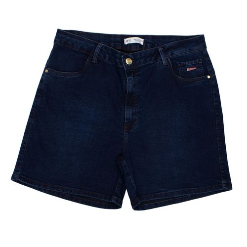 Short Jeans Feminino Max Denim Plus Size Curvy Azul Escuro