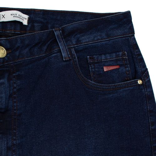 Short Jeans Feminino Max Denim Plus Size Curvy Azul Escuro