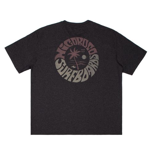 Camiseta Masculina Nicoboco Plus Size Estampada Surfboards Preto Mescla