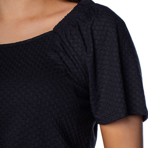 Conjunto Feminino Habana Calça e Blusa com Textura Preto