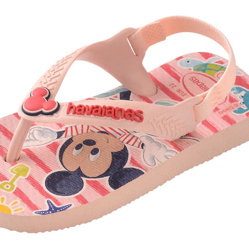 Chinelo Infantil Havaianas Baby Disney Classics Rosa Claro