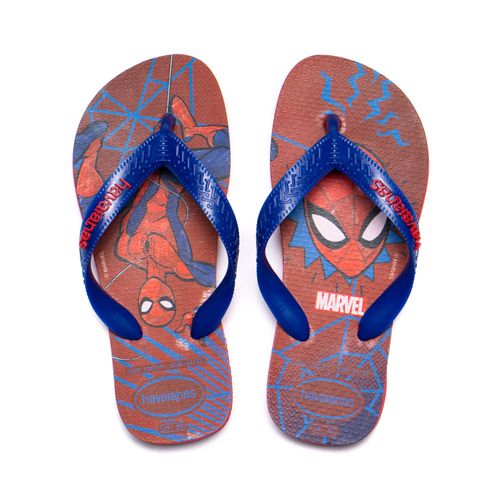 Chinelo Infantil Havaianas Top Marvel Homem Aranha Vermelho/azul