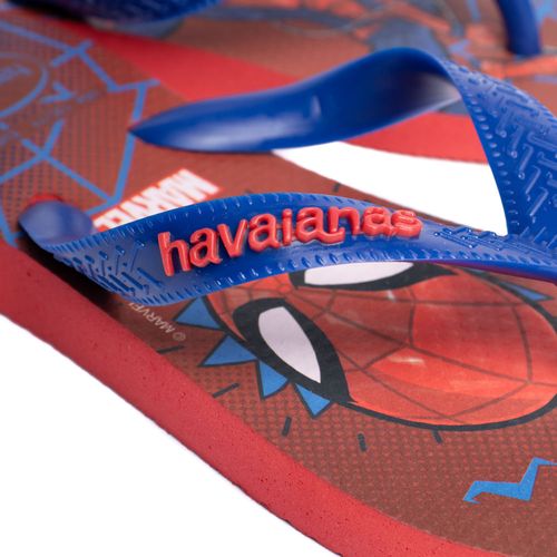Chinelo Infantil Havaianas Top Marvel Homem Aranha Vermelho/azul