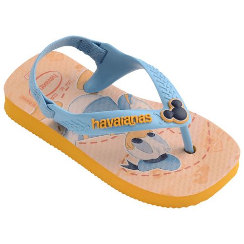 Chinelo Infantil Havaianas Baby Disney Classics Amarelo/azul