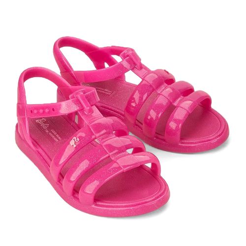 Sandália Infantil Grendene Barbie Road Trip Rosa Escuro