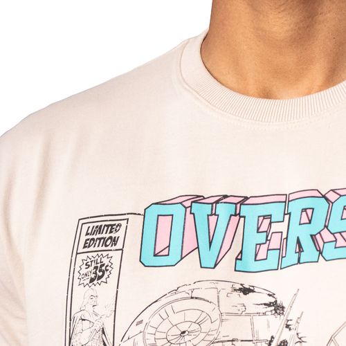 Camiseta Masculina Over Surf Estampa Wars Areia