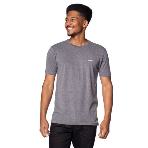 Camiseta Masculina Nicoboco Básica Stretch Cinza