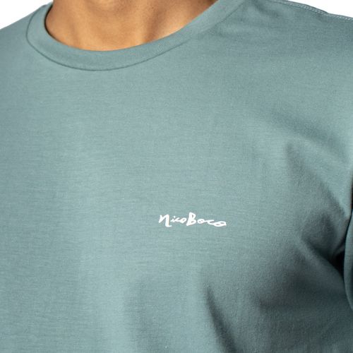 Camiseta Masculina Nicoboco Básica Stretch Verde
