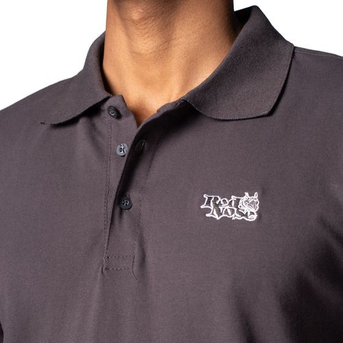 Camisa Polo Masculina Red Nose Piquet Cinza Escuro