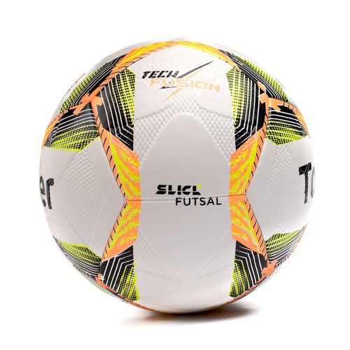 Bola Futsal Topper Tech Fusion Slick Branco/laranja