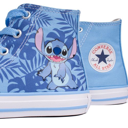 Tênis Infantil Converse Chuck Taylor All Star Hi Stitch Azul