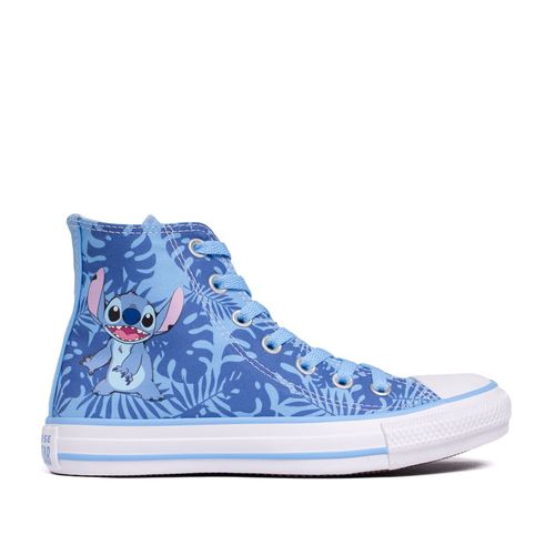 Tênis Juvenil Converse Chuck Taylor All Star Hi Stitch Azul