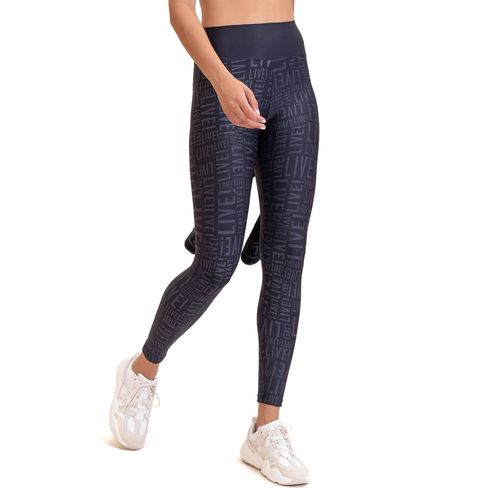 Legging Feminina Live Sense Pro Matte Black Preto