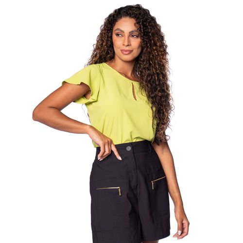 Blusa Feminina The Style Box Decote Gota Verde Claro
