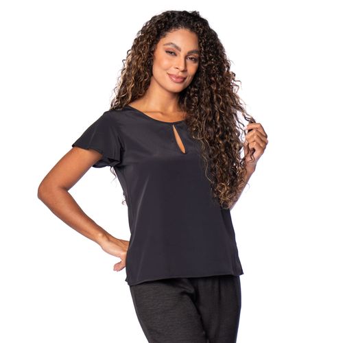 Blusa Feminina The Style Box Decote Gota Preto