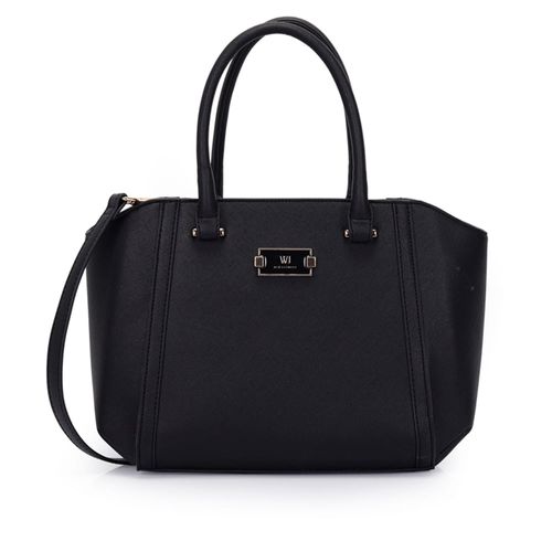 Bolsa Feminina WJ Tiracolo Satchel Grande Preto