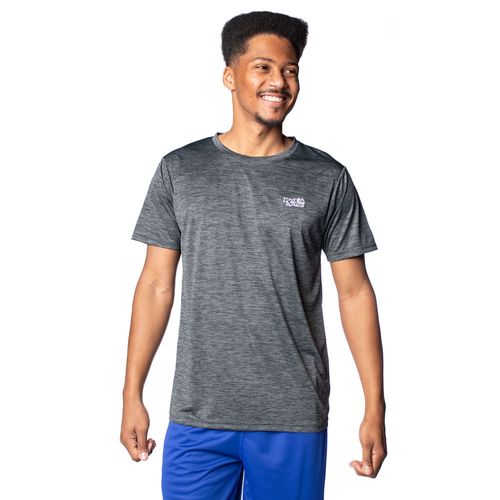 Camiseta Masculina Red Nose Esportiva Mesclada Cinza Escuro