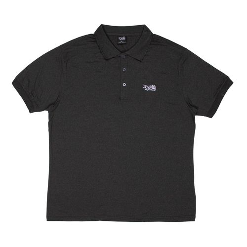 Camisa Polo Masculina Red Nose Plus Size em Malha Cinza Escuro