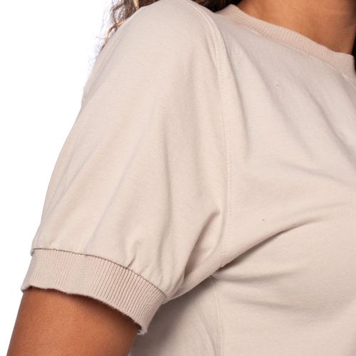 Camiseta Feminina Biamar em Algodão Bege Claro