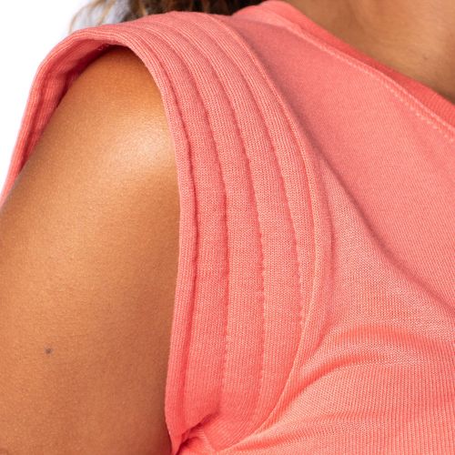 Blusa Feminina Giraffe com Manga Muscle Coral
