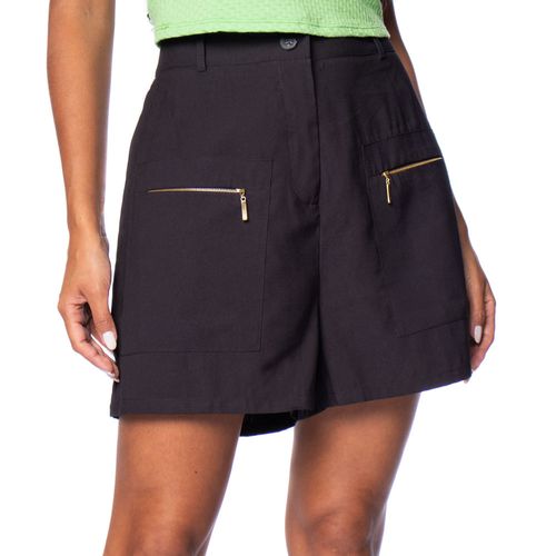 Short Feminino The Style Box com Bolsos Frontais Preto