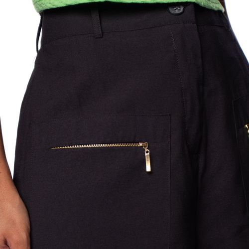 Short Feminino The Style Box com Bolsos Frontais Preto