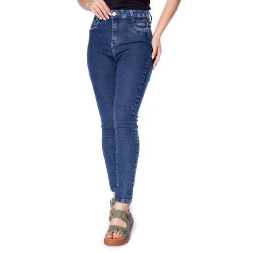 Calça Jeans Feminina Sawary Skinny Levanta Bumbum Azul
