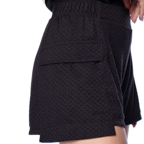 Short Feminino Habana Barra Assimétrica Preto