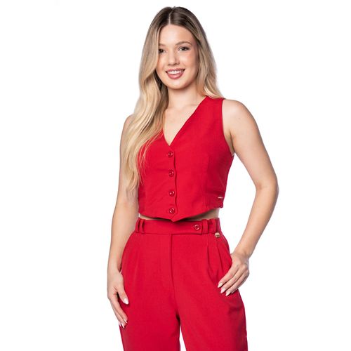 Colete Feminino Biamar Alfaiataria Vermelho